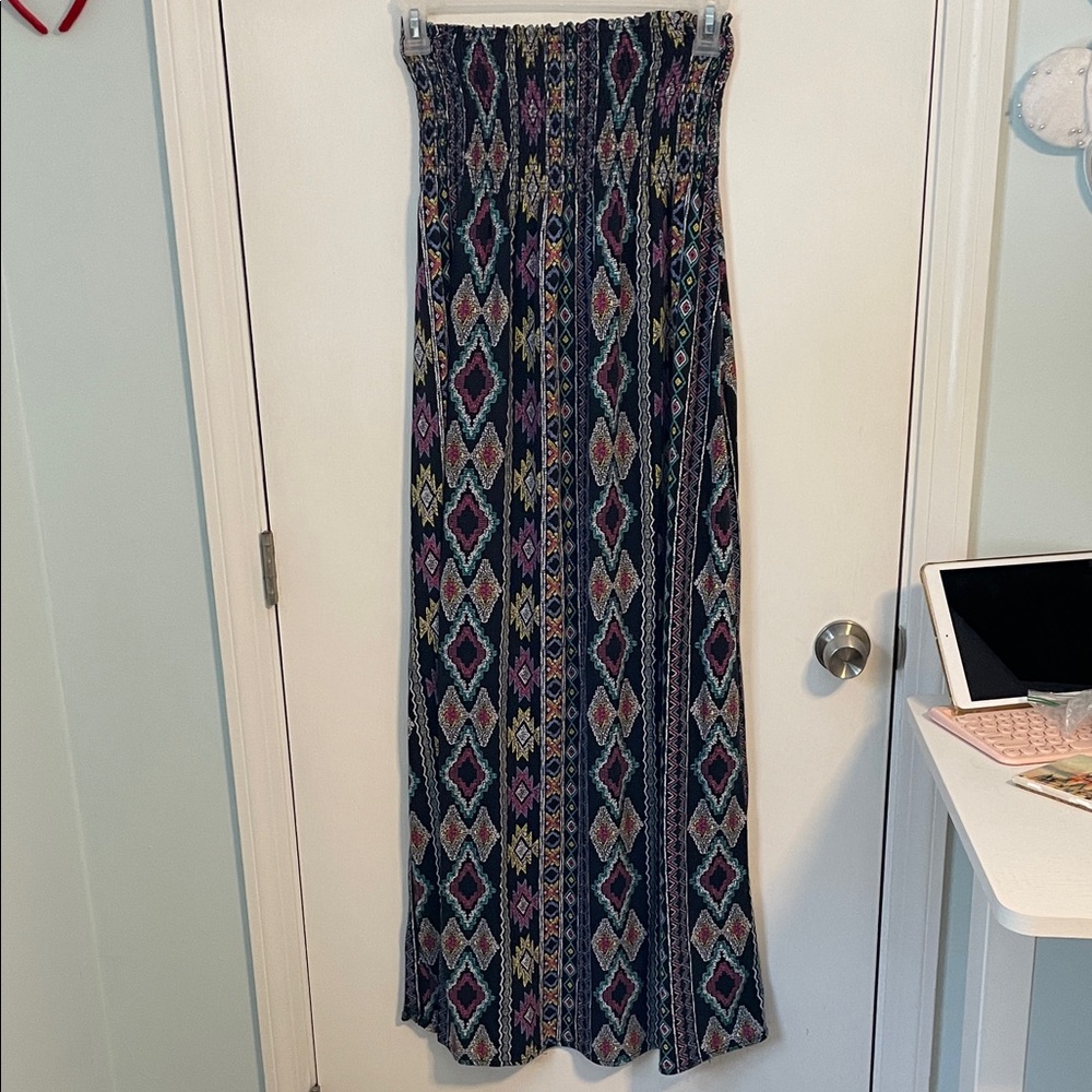 Bohemian Patterned Maxi Dress womens large
